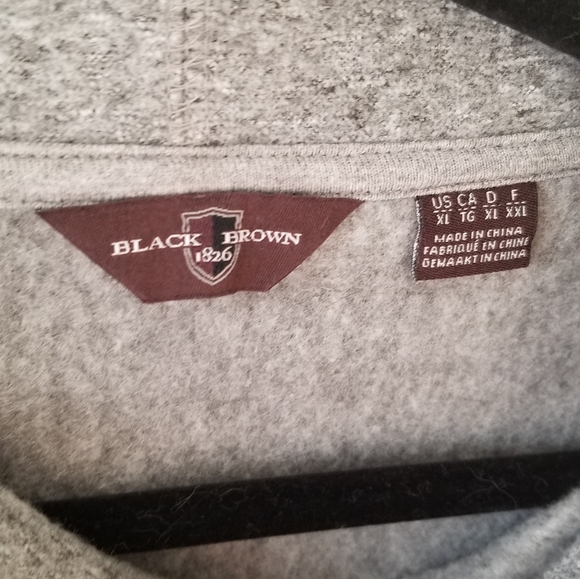 Men's fleece shawl collar sweater - Picture 2 of 3